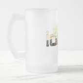 idoofによって曇らされる高いマグ フロストグラスビールジョッキ (左)