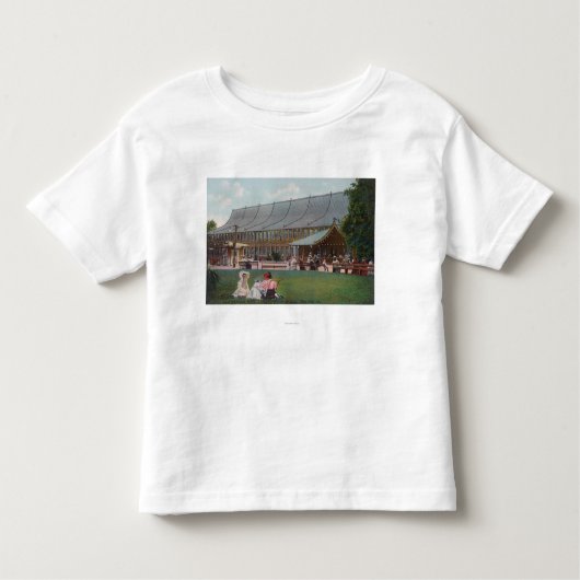 Idora公園のスケートリンクの外観 トドラーTシャツ (正面)