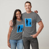 iDrinkのティー-灰色のパウエル-人(黒及び灰色) Tシャツ (ユニセックス)