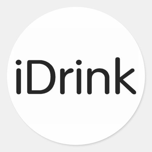 iDrink ラウンドシール (正面)
