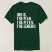 IdrisIdris名Idris与え名 Tシャツ (デザイン正面)