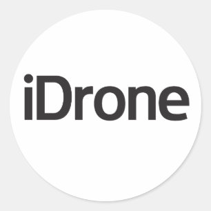 iDroneの地帯の円形のステッカー ラウンドシール