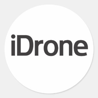 iDroneゾーンの丸いシール ラウンドシール