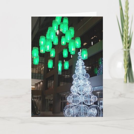 「IDSセンターのクリスマスデコレーション」クリスマスカード カード (正面)