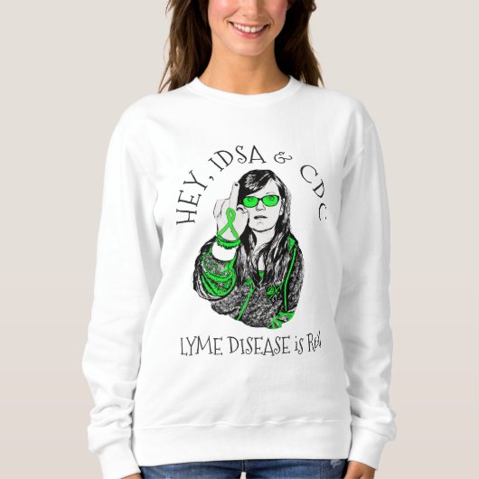 IDSAとCDCのライム病Tシャツ スウェットシャツ (正面)