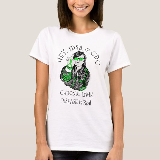 IDSAとCDCのライム病Tシャツ Tシャツ (正面)