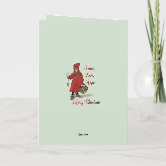 Iduna Peace Love Hope Merry Christmas カード (裏面)