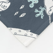 idyl-wyldのクリエイティブによる海のクジラの羽毛布団 フリースブランケット (角)