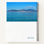 Idylic Corsica Waters写真大スパイラルノート ノートブック (裏面)