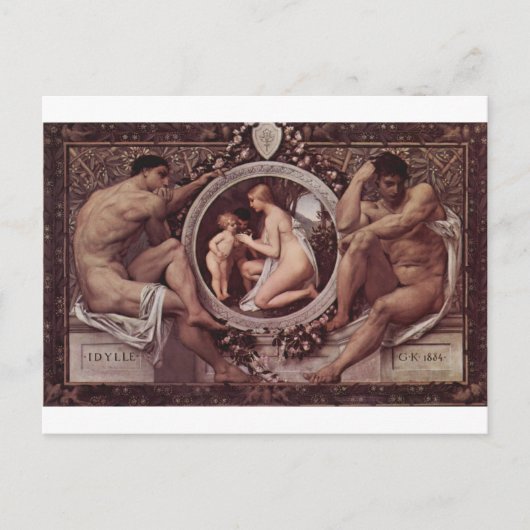 Idylle (Idylls)by Gustavクリムト ポストカード (正面)