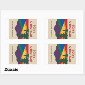 Idyllwildプライドステッカーセット 長方形シール (シート)