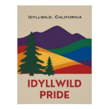 Idyllwildプライド光沢ポスター