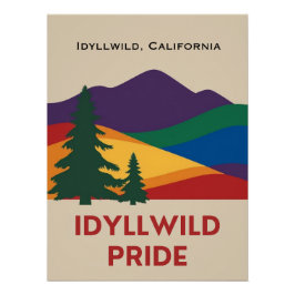 Idyllwildプライド光沢ポスター ポスター