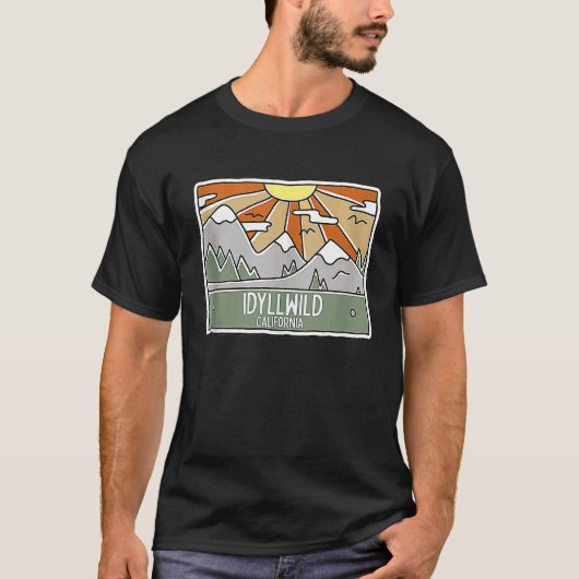 Idyllwild California Mountains Sunshine CA Trip So Tシャツ (正面)