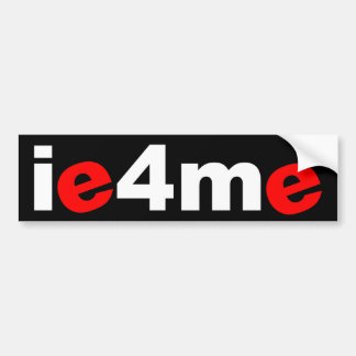 ie4me バンパーステッカー