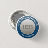 IE6バッジを救って下さい 缶バッジ (正面&裏面)