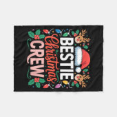 Ie Christmas Crew Santa Hat Holiday Art Matching F フリースブランケット (正面(横))