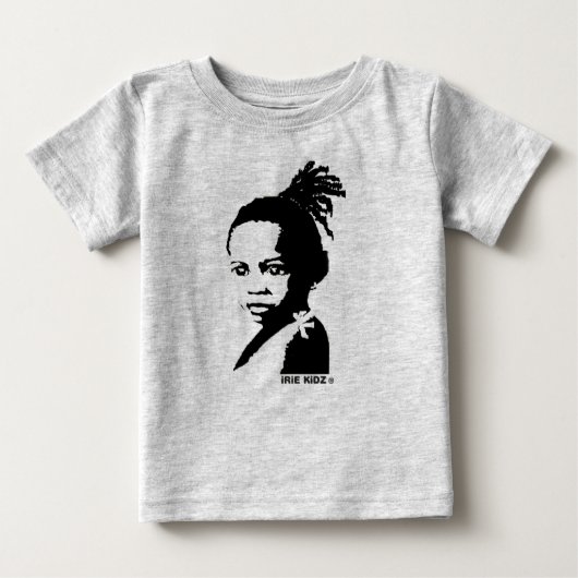 iE kiDZ® 'ラスタ子'ベビーTシャツ ベビーTシャツ (正面)