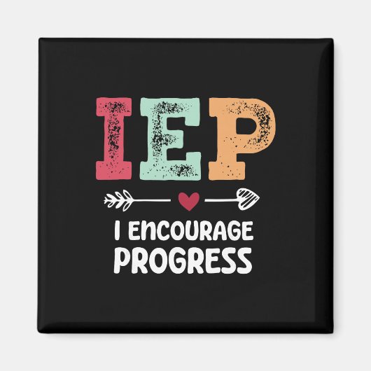 IEP 私は進歩を促します 特別支援学級の先生 マグネット (正面)