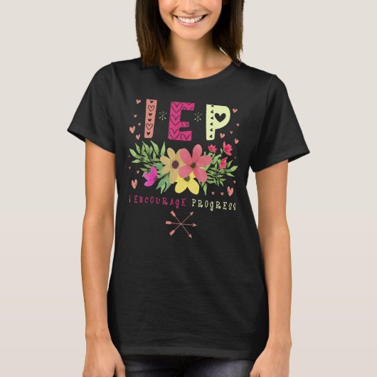 IEP I励まし進歩 – 先生特別教育 Tシャツ (正面)