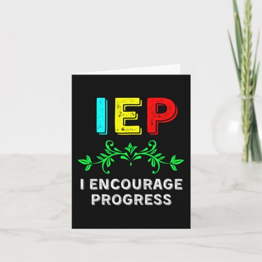 IEP I進学特別教育学校を奨励する カード (正面)