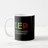 IEP I進学特別教育学校を奨励する コーヒーマグカップ (左)