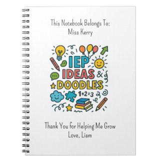 IEP Ideas, Doodles & Snacks | Inclusion ノートブック