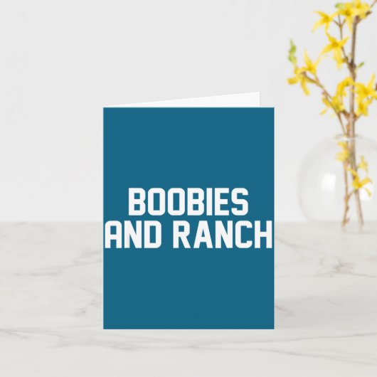 Ies And Ranch Funny Quote カード (黄色い花)