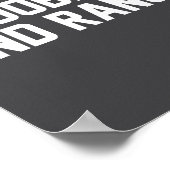 Ies And Ranch Funny Quote ポスター (角)