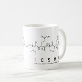 Ieshaペプチド名mug コーヒーマグカップ (正面右)