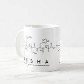 Ieshaペプチド名mug コーヒーマグカップ (正面左)