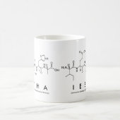 Ieshaペプチド名mug コーヒーマグカップ (中央)