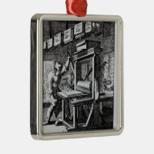 「Ietsのvoorからの銅版の彫刻家、 メタルオーナメント (右)