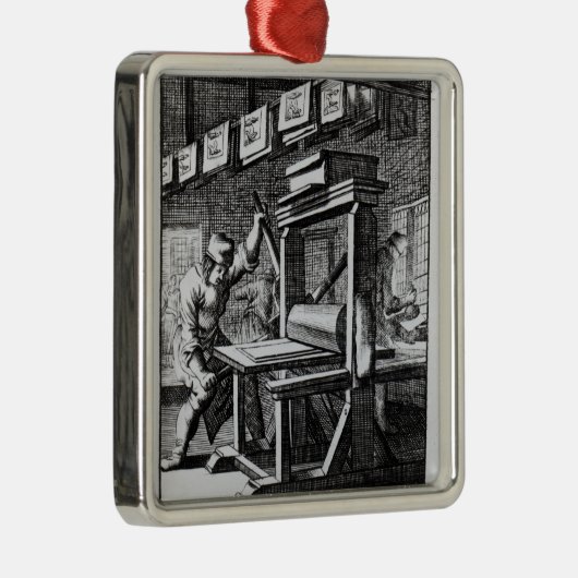 「Ietsのvoorからの銅版の彫刻家、 メタルオーナメント (右)