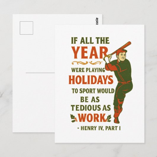 If all year were playing holidays...  ポストカード (正面/裏面)