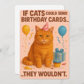 If Cats Could Send Birthday Cards... They Wouldn’t シーズンカード (正面/裏面)
