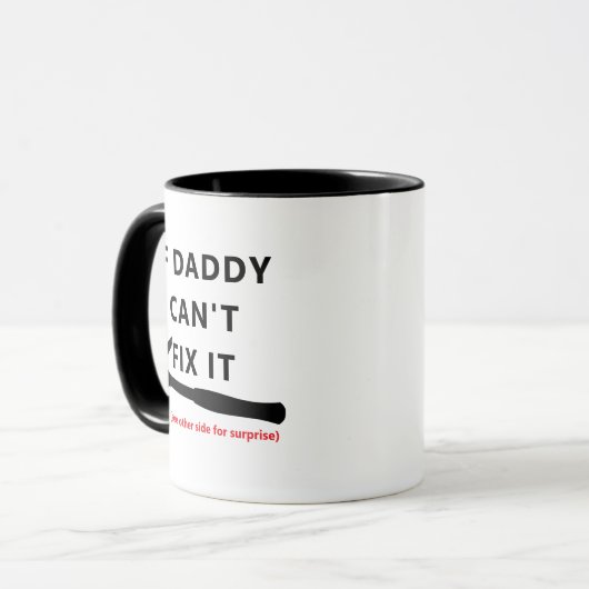 If Dad Can't Fix It Mug - Funny Sarcastic Quote! マグカップ (正面左)