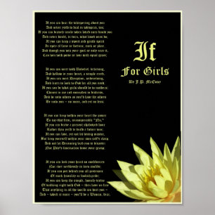 If For Girls Poem by J.P. McEvoy Print ポスター