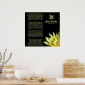 If For Girls Poem by J.P. McEvoy Print ポスター (キッチン)