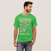 If Genders Confuse You Go Milk A Bull USA Flag on Tシャツ (正面フル)