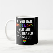 If Hate Pride Month The Reason Needed LGBT コーヒーマグカップ (左)