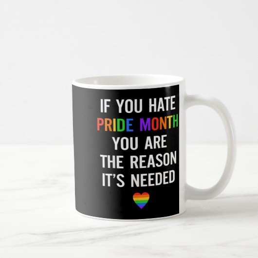 If Hate Pride Month The Reason Needed LGBT コーヒーマグカップ (右)