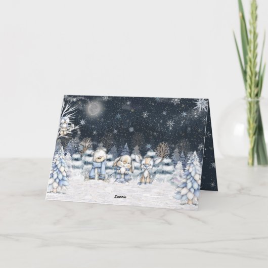 If Hugs Were Snowflakes I'd Make A Blizzard Winter カード (裏面)