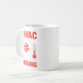 If Hvac Was Easy Funny Technician Joke Design コーヒーマグカップ (正面左)