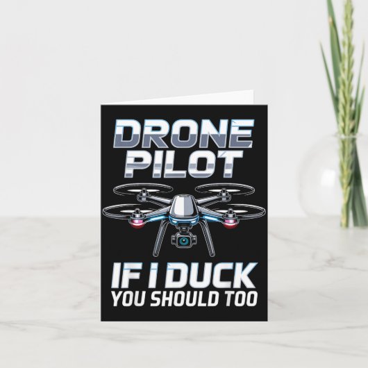 If I Duck Drone Lot Drone Operator Rc Quaopter Fly カード (正面)