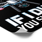 If I Duck Drone Lot Drone Operator Rc Quaopter Fly ポスター (角)