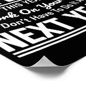 If I Offended You Work On Yourself Funny Sarcastic ポスター (角)