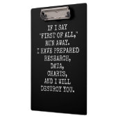 If I say First of all, run away, クリップボード (左)