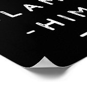 If I'm Drunk Blame Him Funny Drinking Group Couple ポスター (角)