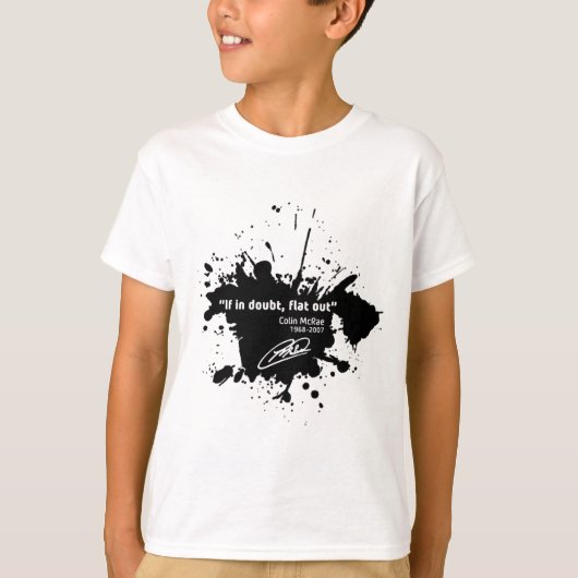 If in doubt, flat out tシャツ (正面)